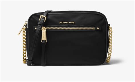 michael kors polly nylon crossbody in dune|Michael Kors Polly Large East West Nylon Crossbody Camera .